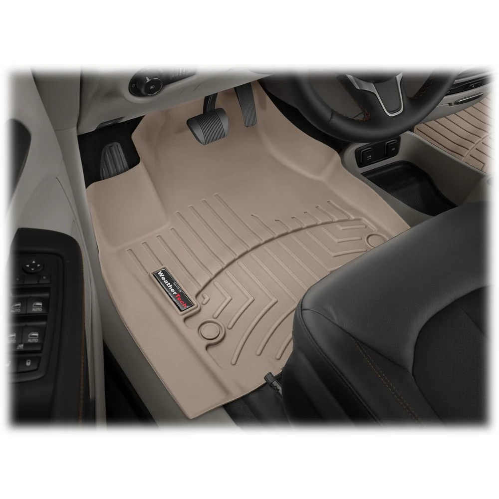 WeatherTech Custom Fit FloorLiners for Jeep Compass, Tan - Material: Thermoplastic Elastomer (TPE)