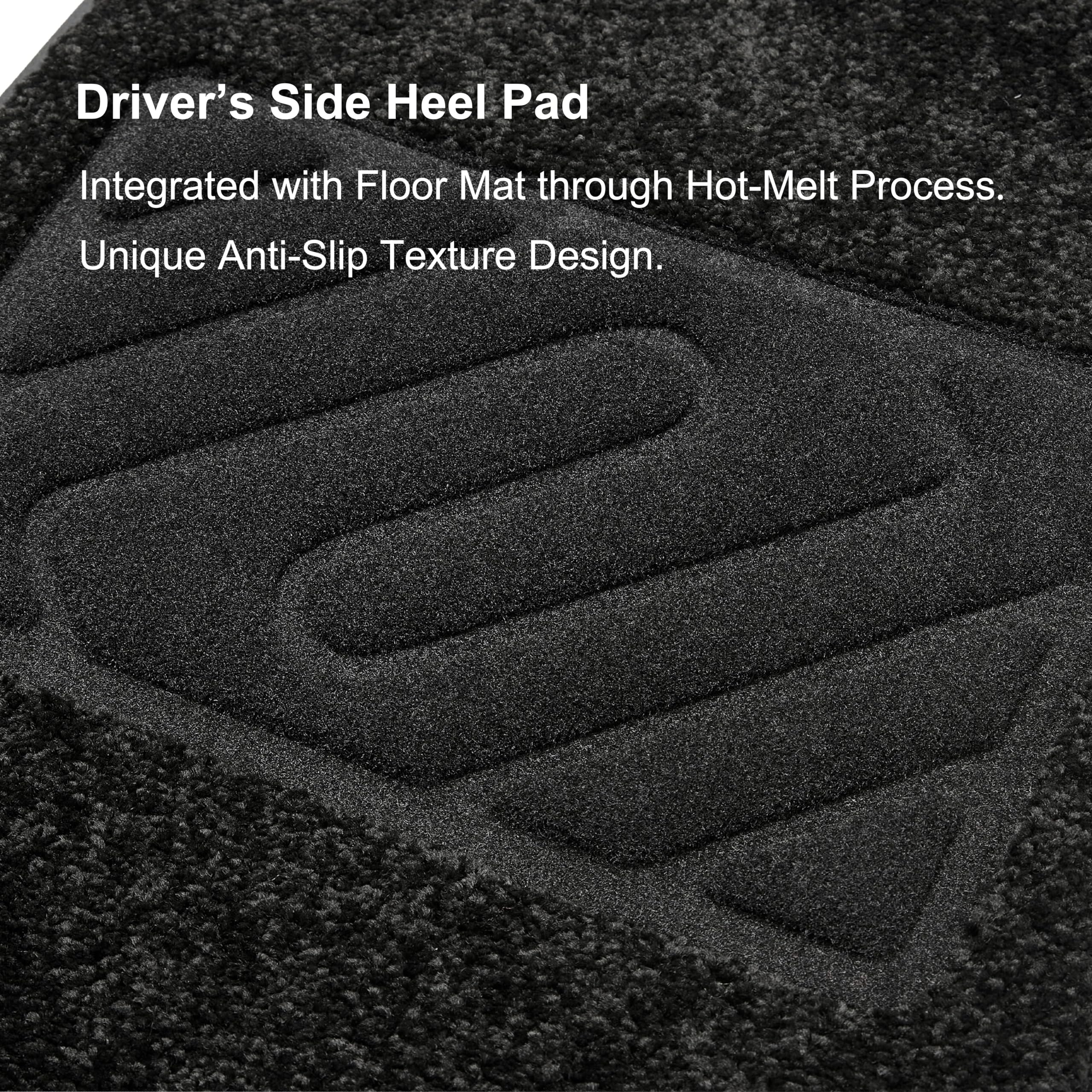 WENNEBIRD Superior Carpet Floor Mats for Tesla Model 3, Custom Fit, 0.6 Inch Thick, Black, 3-Piece Set - Image 4