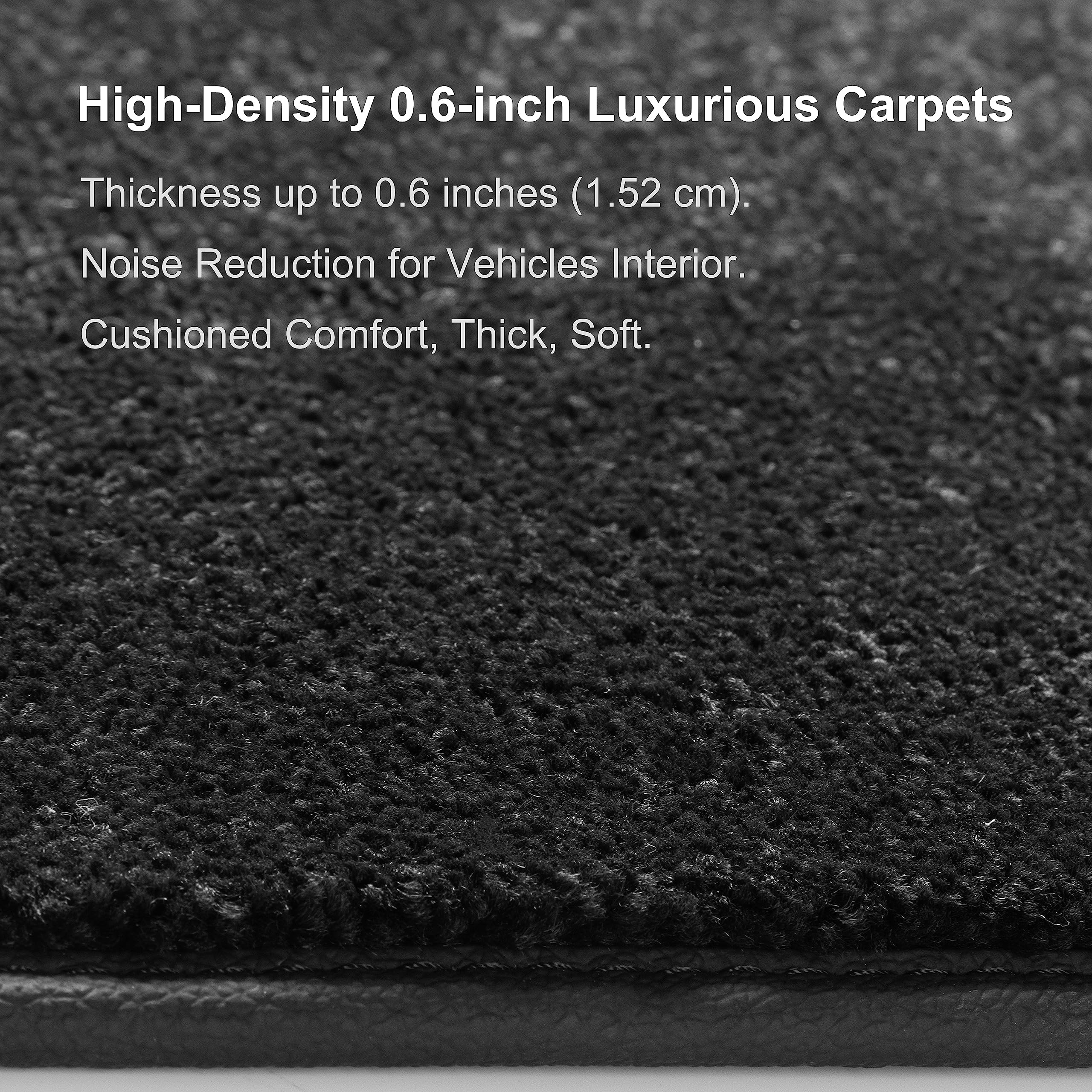 WENNEBIRD Superior Carpet Floor Mats for Tesla Model 3, Custom Fit, 0.6 Inch Thick, Black, 3-Piece Set - Image 5