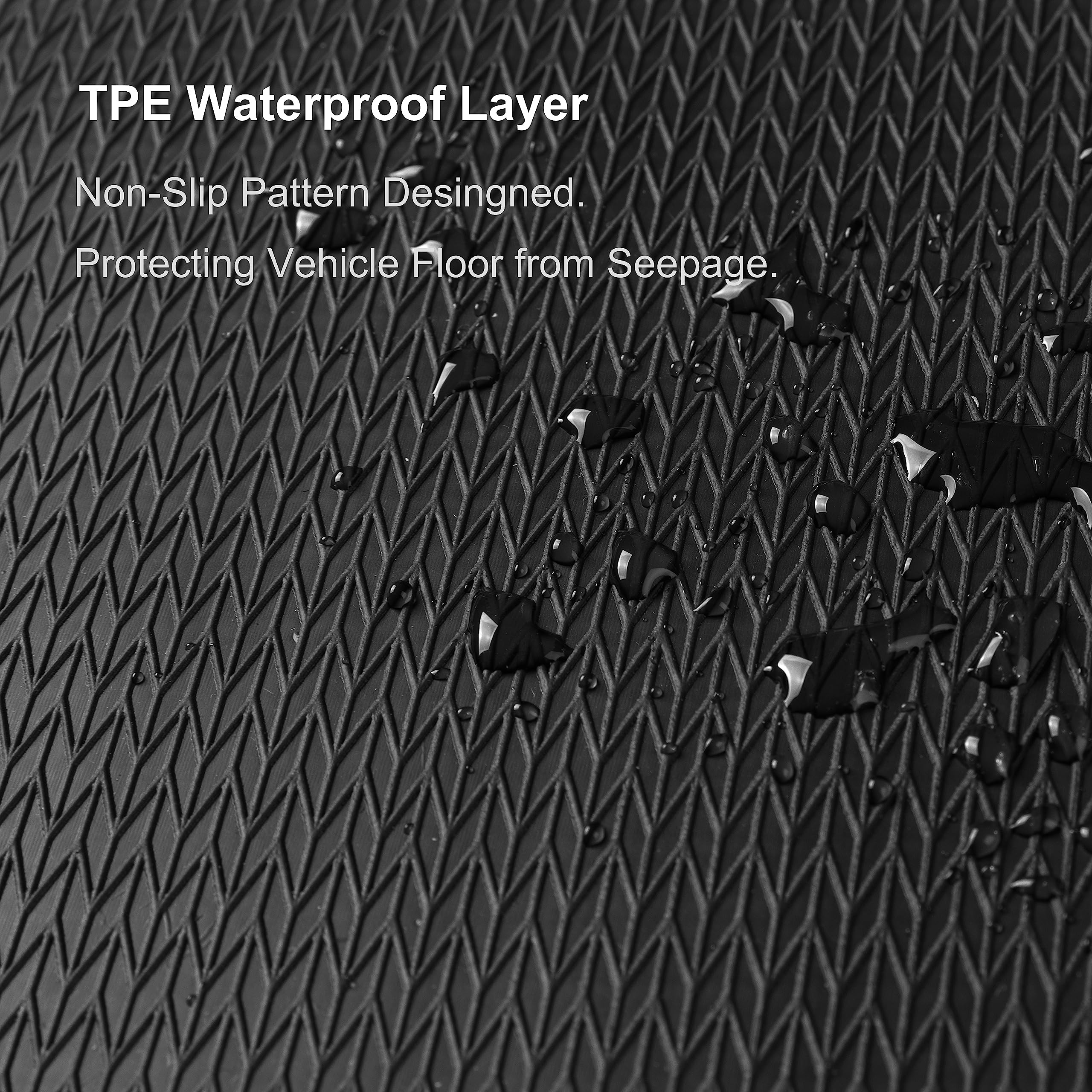 WENNEBIRD Superior Carpet Floor Mats for Tesla Model 3, Custom Fit, 0.6 Inch Thick, Black, 3-Piece Set - Image 6