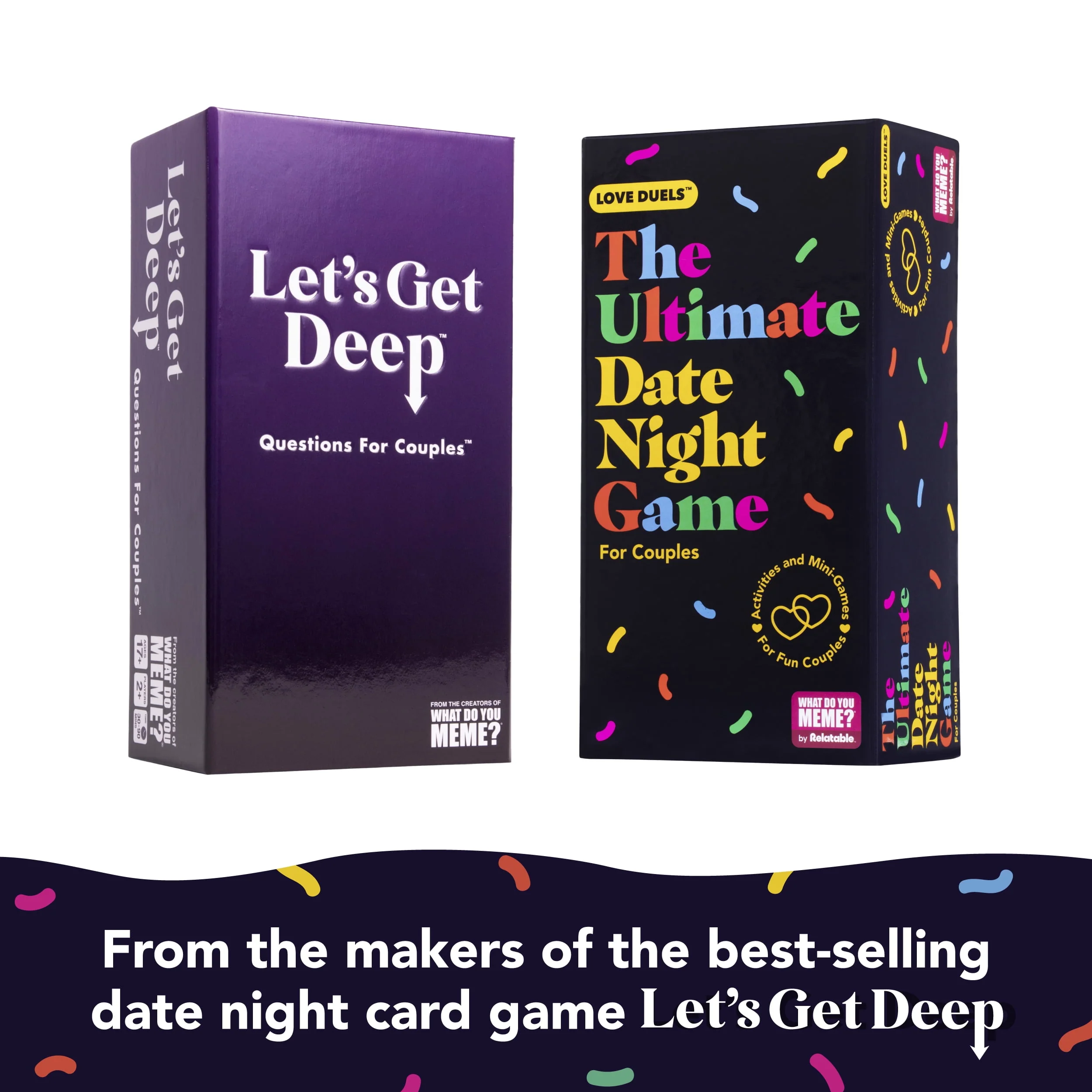What Do You Meme? The Ultimate Date Night Game, 300 Cards with Spinner, Purple, Valentine's Day Edition - Image 2