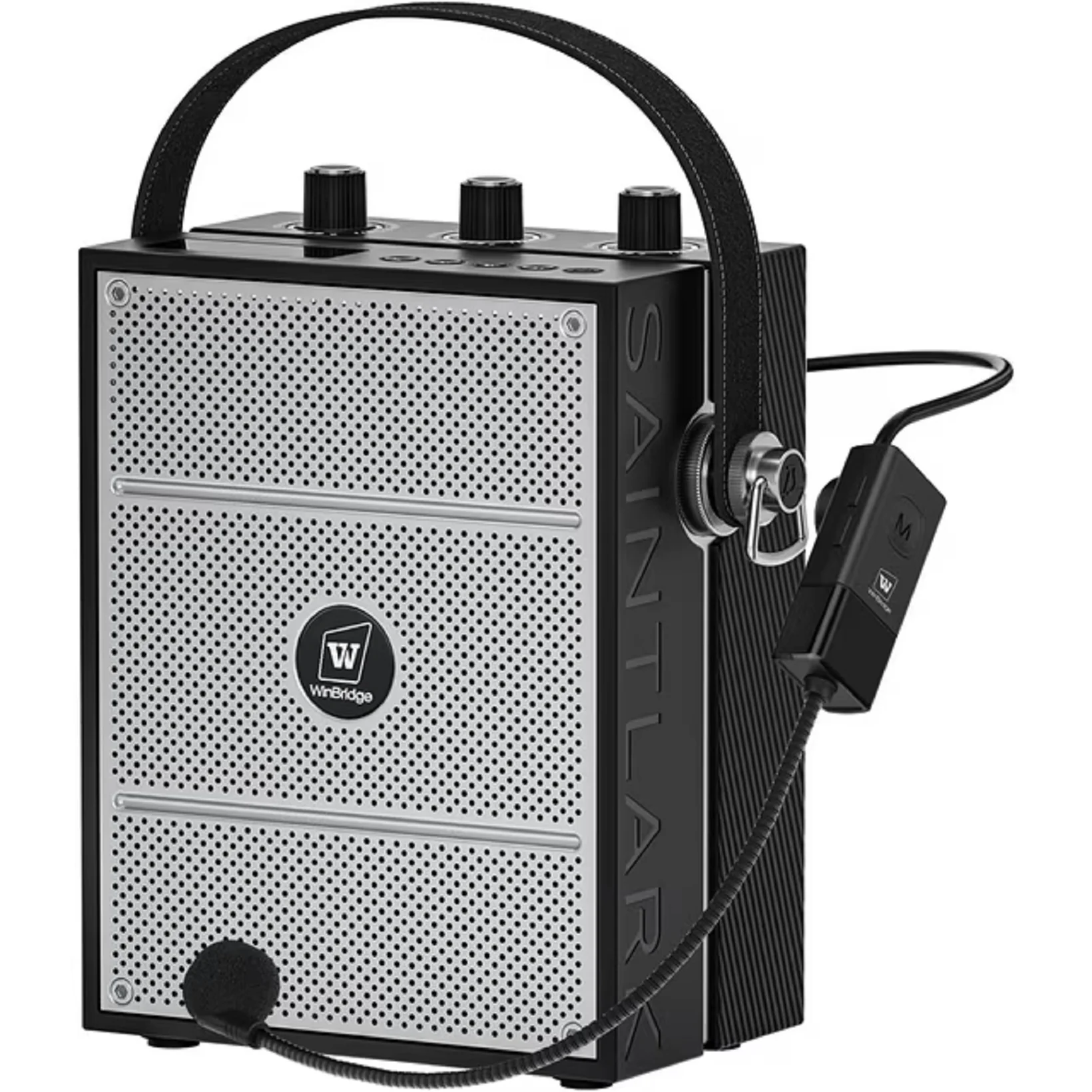 WINBRIDGE 40W Portable Bluetooth 5.3 PA System with UHF Wireless Mic Headset