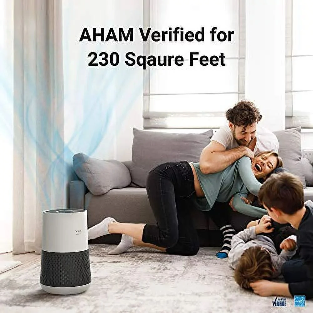 Winix A231 Tower True HEPA 4-Stage Air Purifier, White & Charcoal Grey, 230 sq ft - Image 3