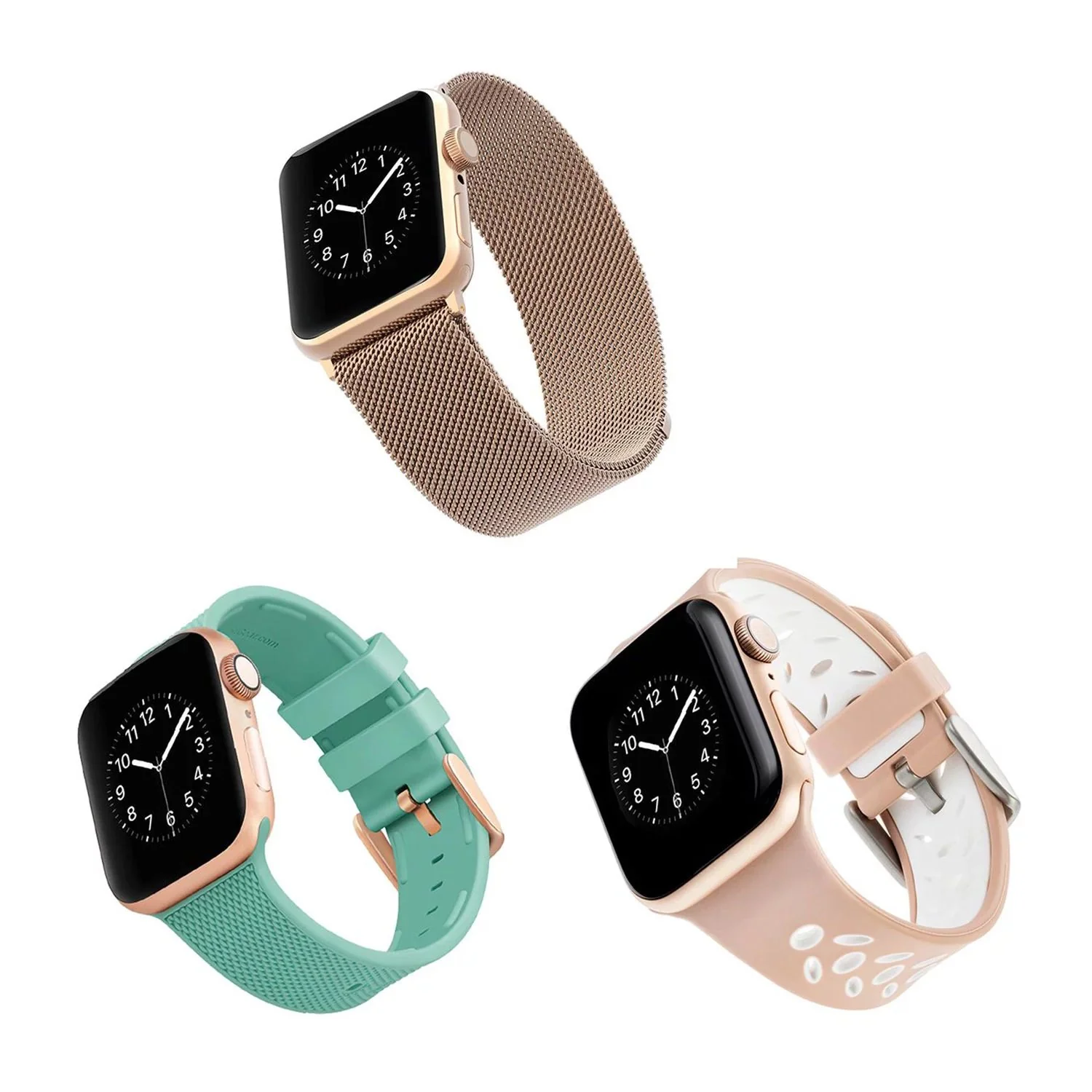 WitHit TAS3030150BC01 Bands for 38mm or 40mm Apple Watch, 3 Pack - Image 3