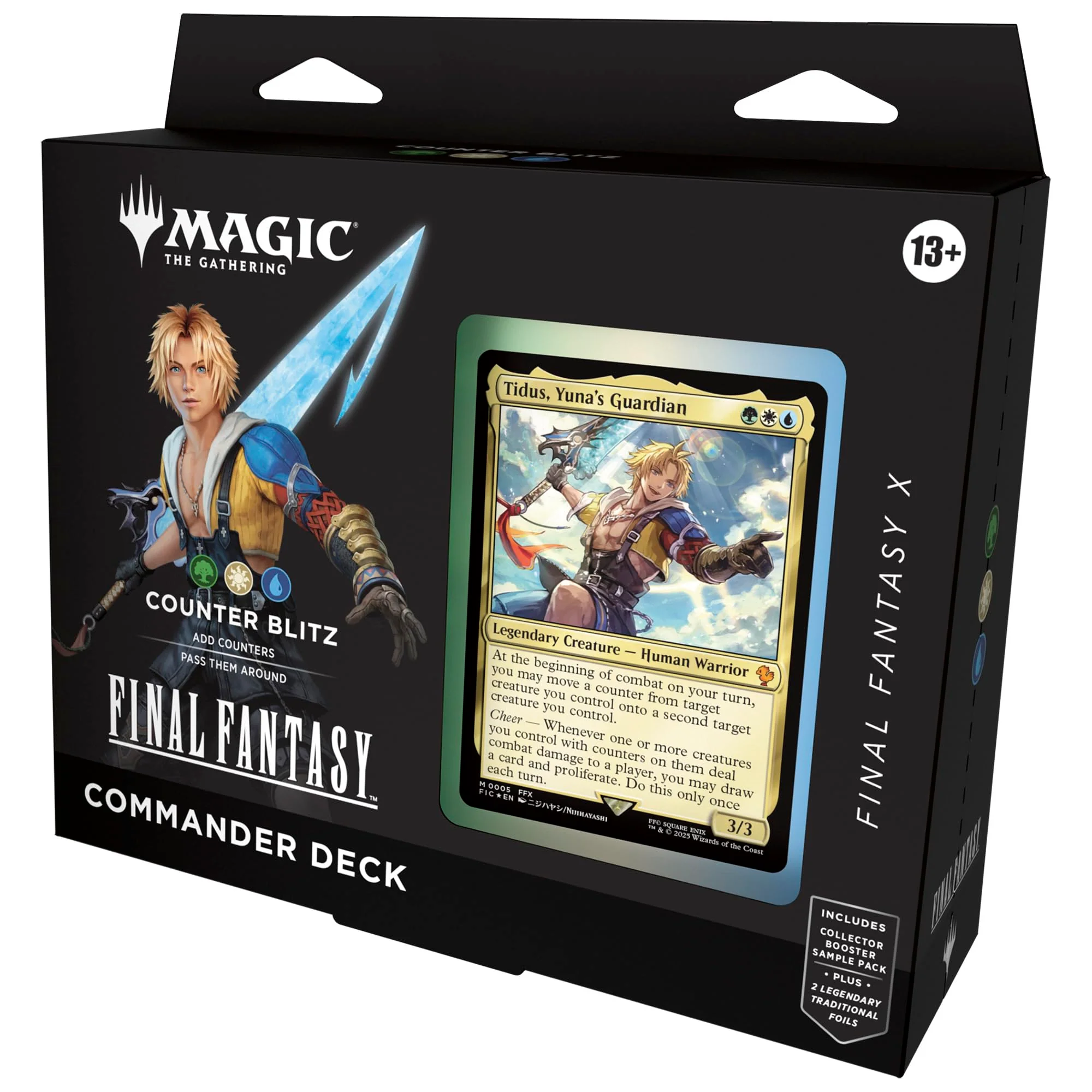 Wizards of the Coast Final Fantasy X Commander Deck, 100 Cards, Multicolor, Foil Legendary Creature Cards, Collector Booster Sample Pack, D38600000 - Image 2