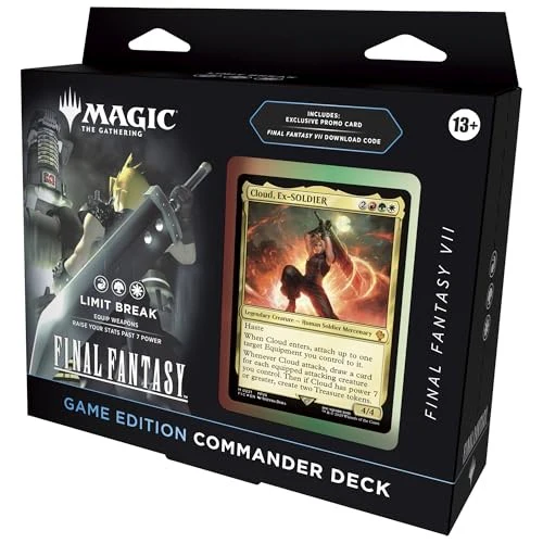 Wizards of the Coast Magic: The Gathering Final Fantasy VII Limit Break Commander Deck Game Edition, Multicolor, 100 Cards, D55290000 - Image 3