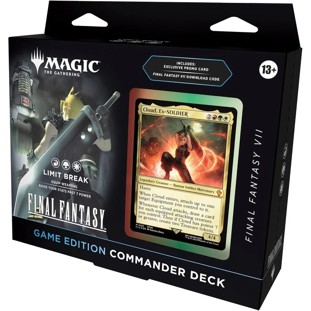 Wizards of the Coast Magic: The Gathering Final Fantasy VII Limit Break Commander Deck Game Edition, Multicolor, 100 Cards, D55290000 - Image 4