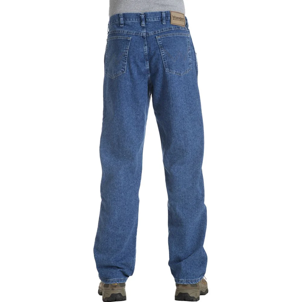 Wrangler 35005SWB Men's Big Tall Rugged Wear Mechanical Stretch Relaxed-Fit Jean, 46W x 30L - Image 4