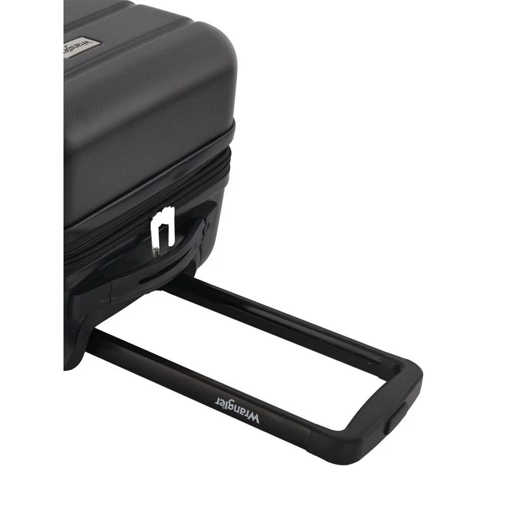 Wrangler 4-Piece Hard Side Spinner Luggage Set, Expandable, 8-Wheel, Trunk-Style, Black - Image 3
