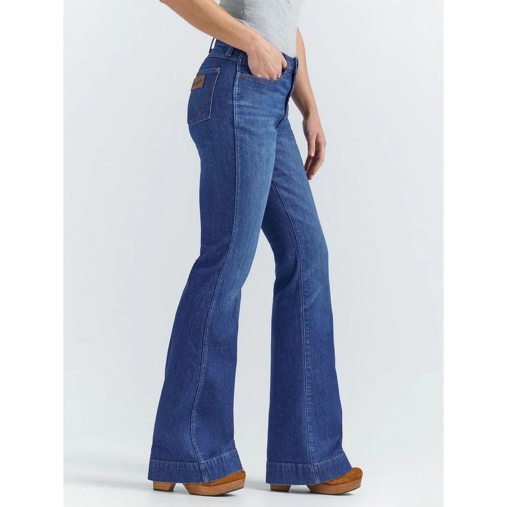 Wrangler Retro Bailey High-Rise Trouser Jeans for Ladies - Sara - 35x32 - Image 3
