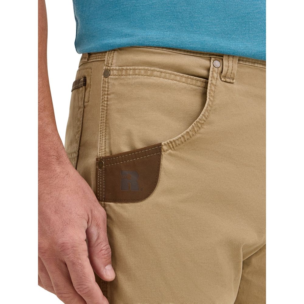 Wrangler Riggs Workwear Men's Straight Leg Utility Pants, Elmwood Brown, Regular Fit, Stretch Canvas, 36W x 34L, 3W031EW - Image 4