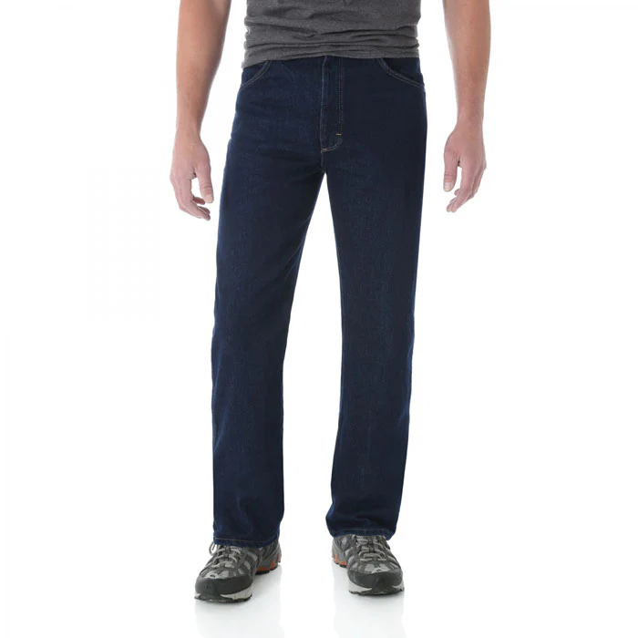 Wrangler Rugged Wear Classic Fit Jeans for Men - Indigo - 35x34