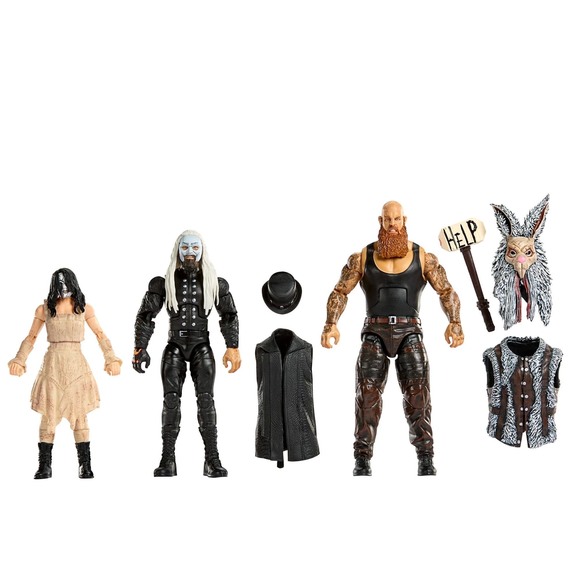 WWE Elite Collection Wyatt Sicks 3-Pack Action Figures with Accessories, 6-Inch