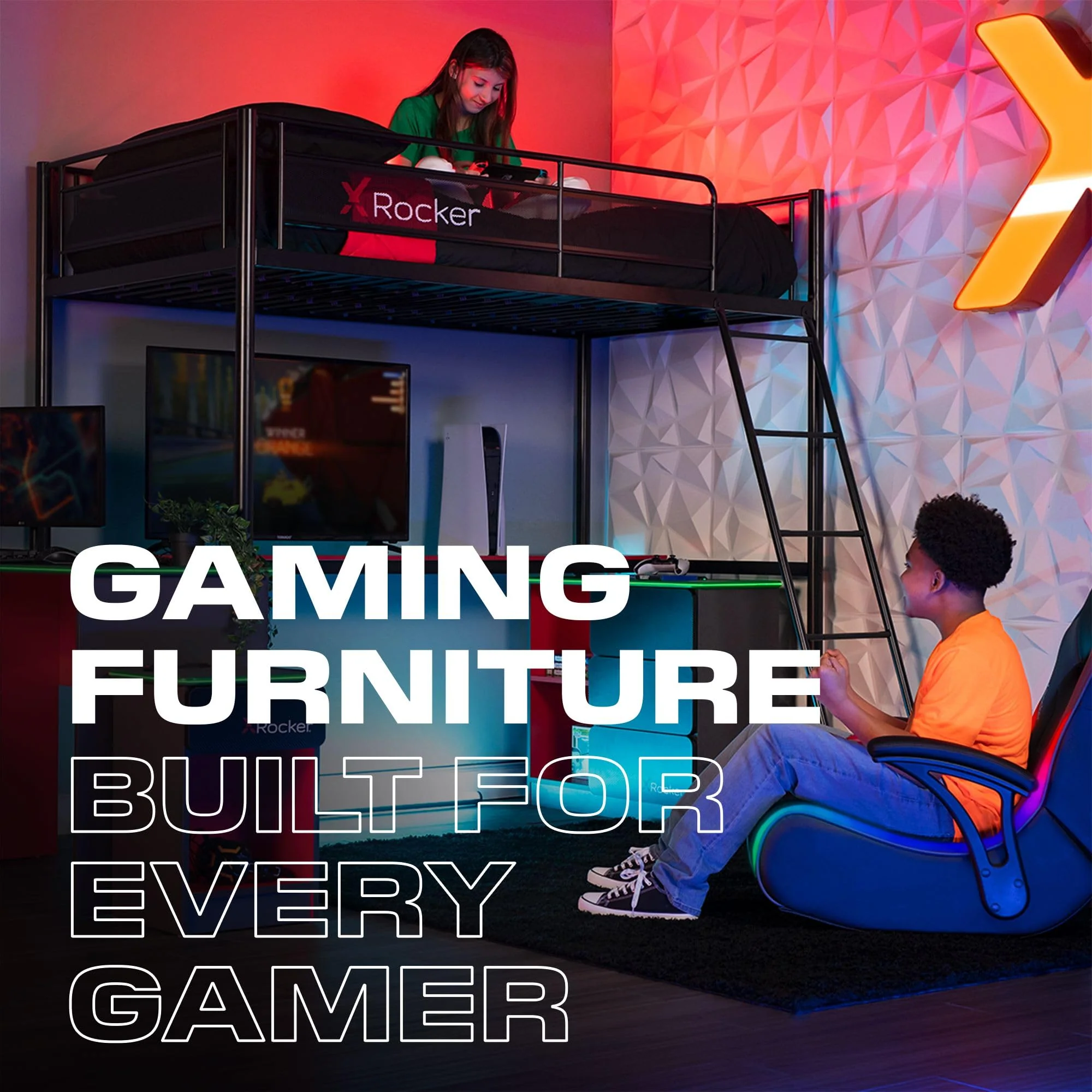 X Rocker Raya Cream PC Gaming Chair with Adjustable Height, Ergonomic Lumbar Support, Plush Cushioning, Wood and Metal Frame, 7006401 - Image 7