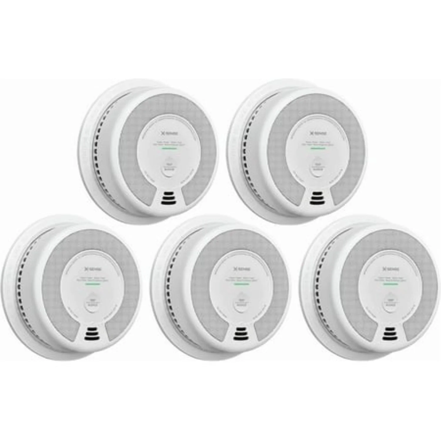 X-Sense SC06 Wireless Interconnected Combination Smoke and Carbon Monoxide Detector, 10-Year Battery Powered Fire and CO Alarm, 5-Pack