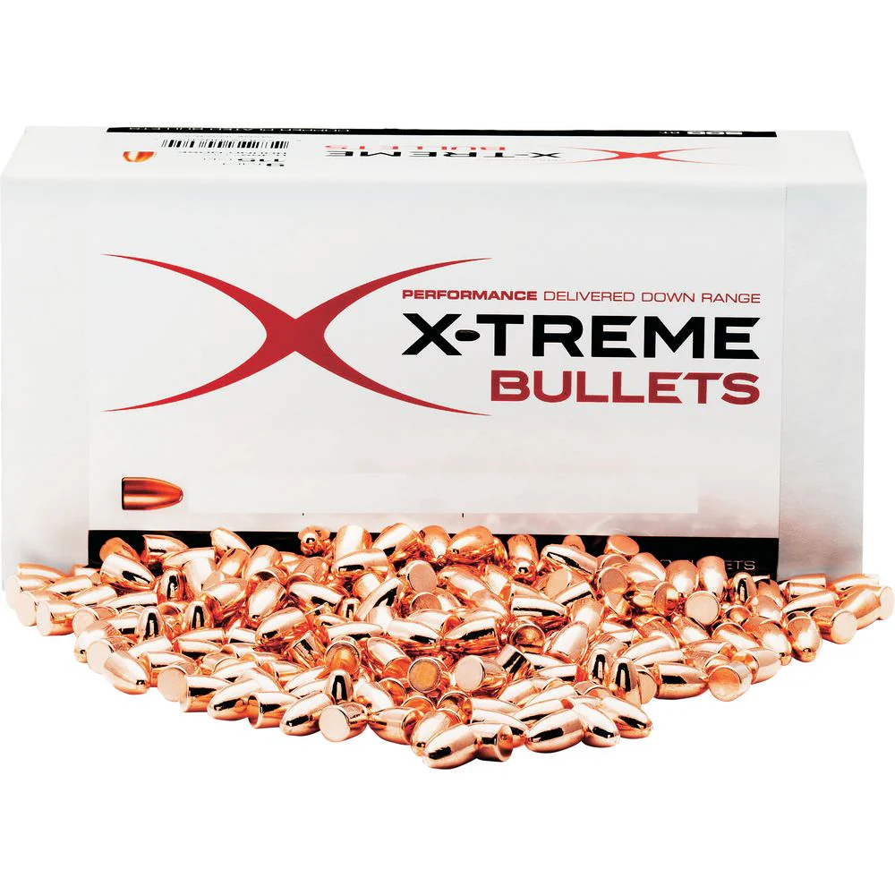 X-Treme Bullets Copper Plated RN Pistol Bullets - .45 Caliber - 230 Grain - .452