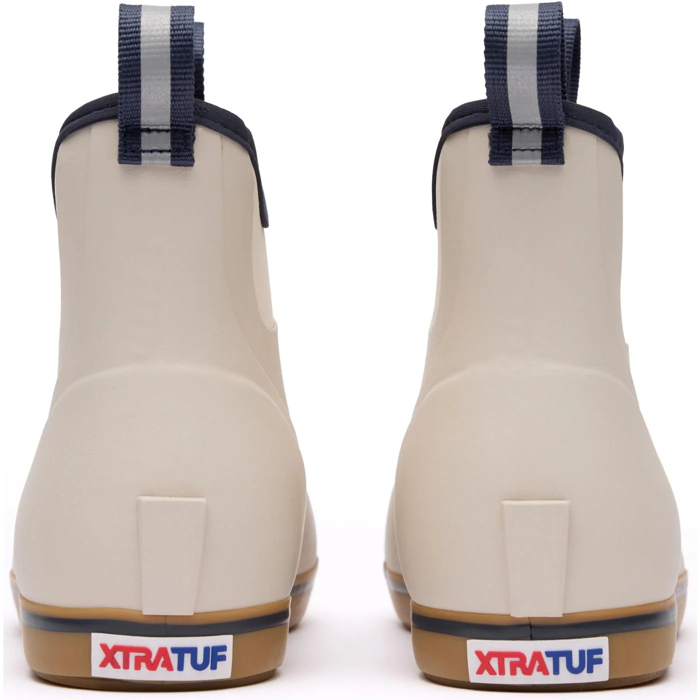 Xtratuf Men's Ankle Deck Boots, 6-Inch Waterproof, Slip-Resistant Chevron Outsole, Ivory Navy, XMAB100 - Image 6