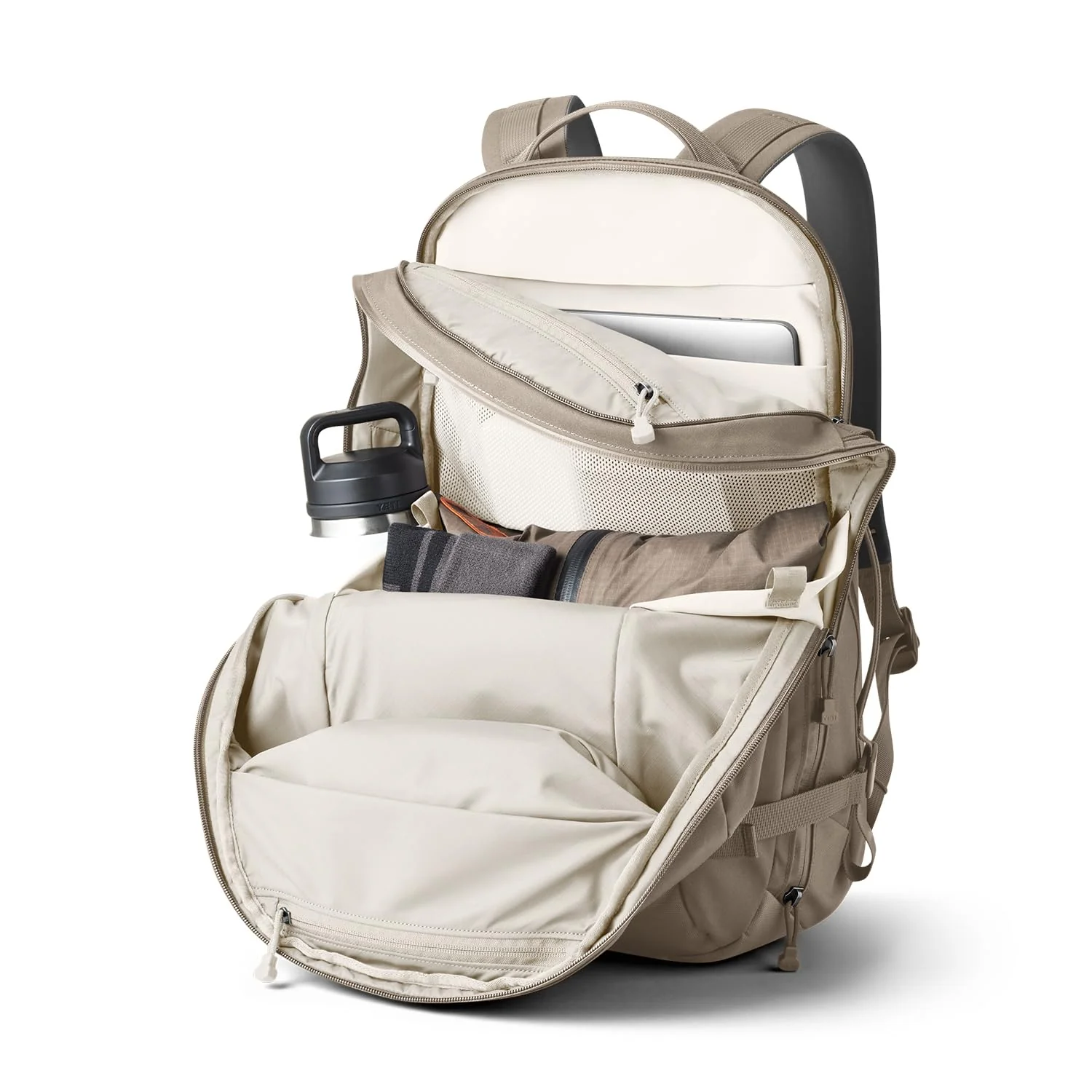 YETI Crossroads 27L Backpack, Water Resistant TuffSkin Nylon, Cape Dark Taupe, Daypack for Hiking and Travel, 26010000323 - Image 8
