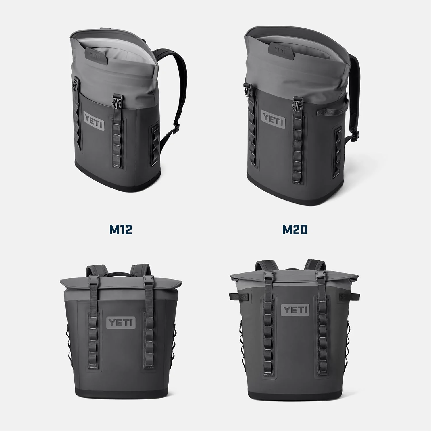 YETI Hopper M12 Soft Backpack Cooler, Charcoal, 20 Can Capacity, ColdCell Insulation, MagShield Access, 18060131264 - Image 5