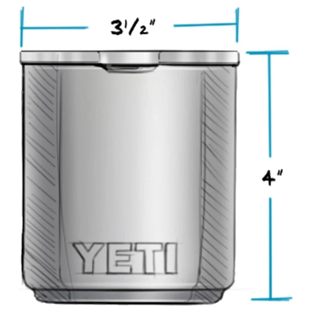 YETI Rambler Lowball 2.0 Insulated Tumbler, 10 oz, Tropical Pink, Stackable, Stainless Steel, Vacuum Insulated with MagSlider Lid, 21071502974 - Image 2