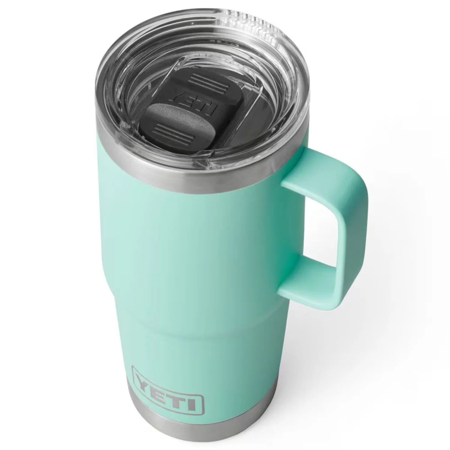 YETI Rambler 20 Oz Travel Mug with MagSlider Lid in Seafoam - Stainless Steel - Image 3