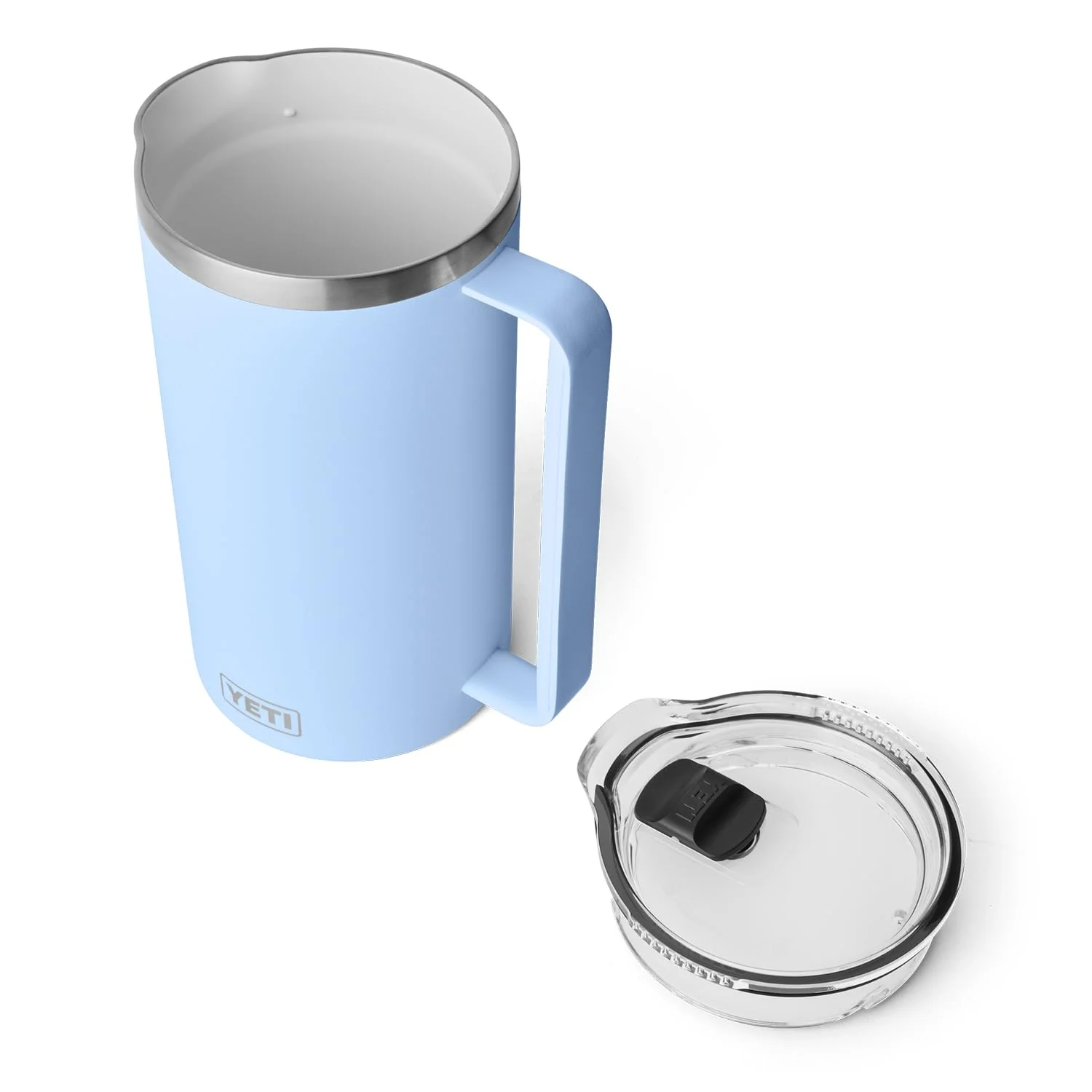 YETI Rambler 64 oz Pitcher, Double-Wall Vacuum Insulated, Stainless Steel with MagSlider Lid, Big Sky Blue, 81628615 - Image 5