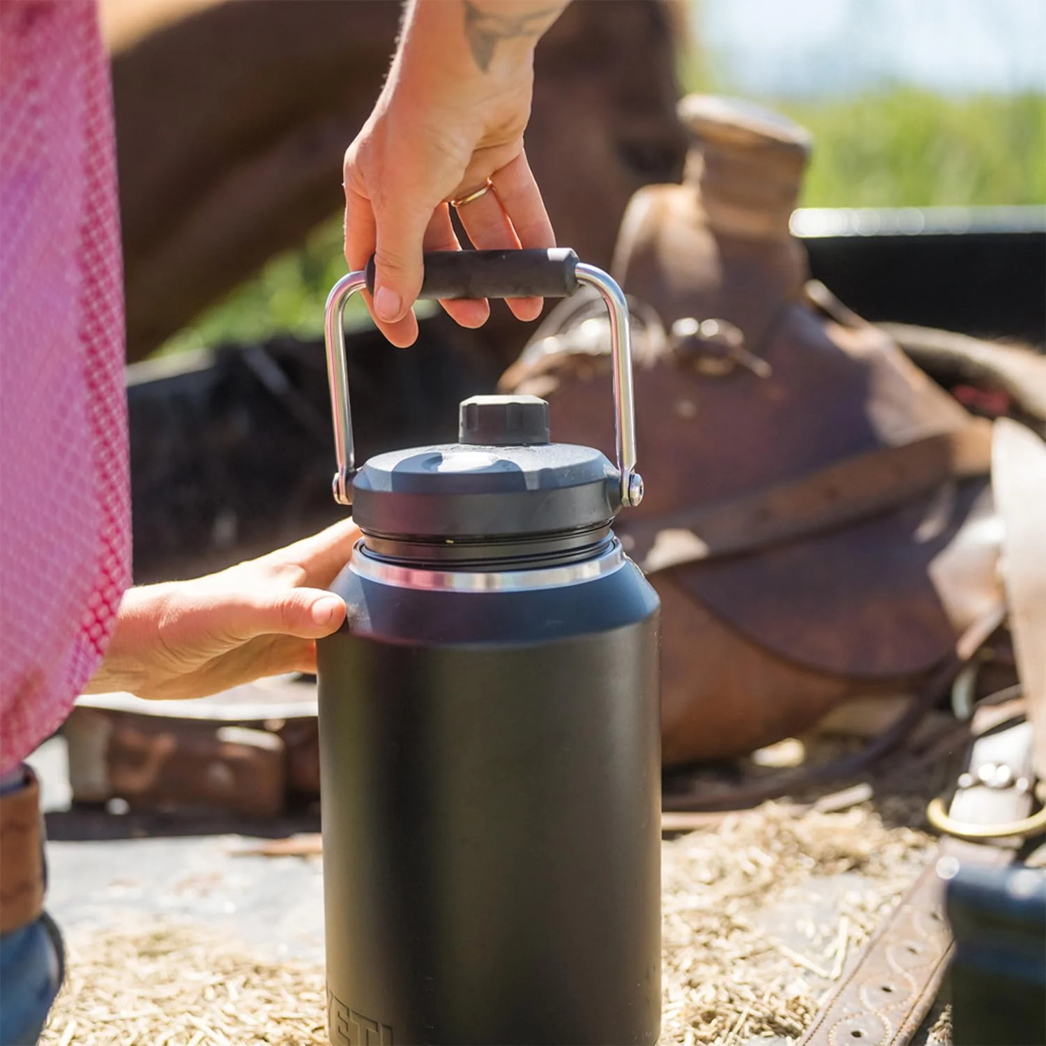 YETI Rambler 2.0 Gallon Jug - Black Forest Green - Image 4