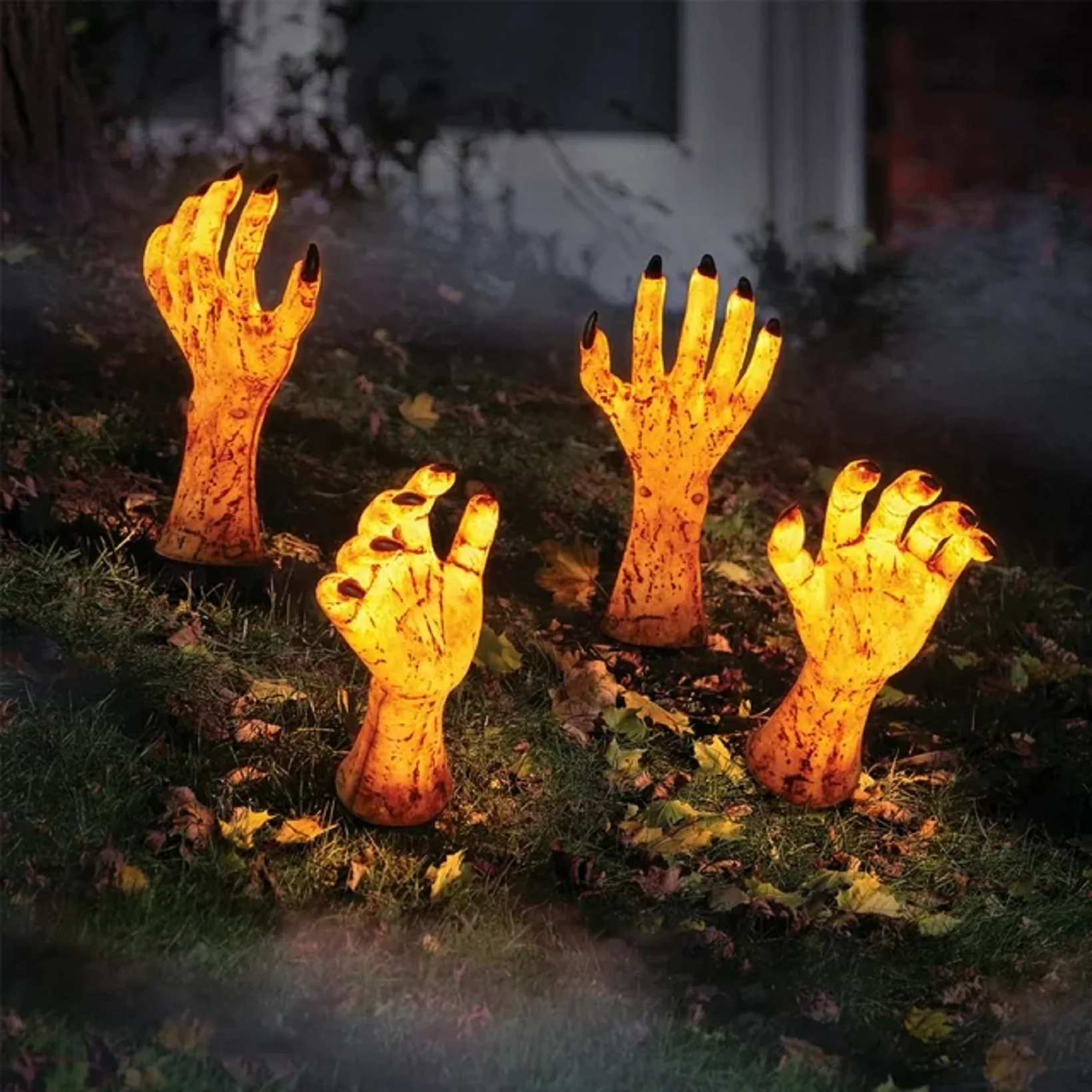 Zombie Hand Stake Lights, Set of 4 - Image 2
