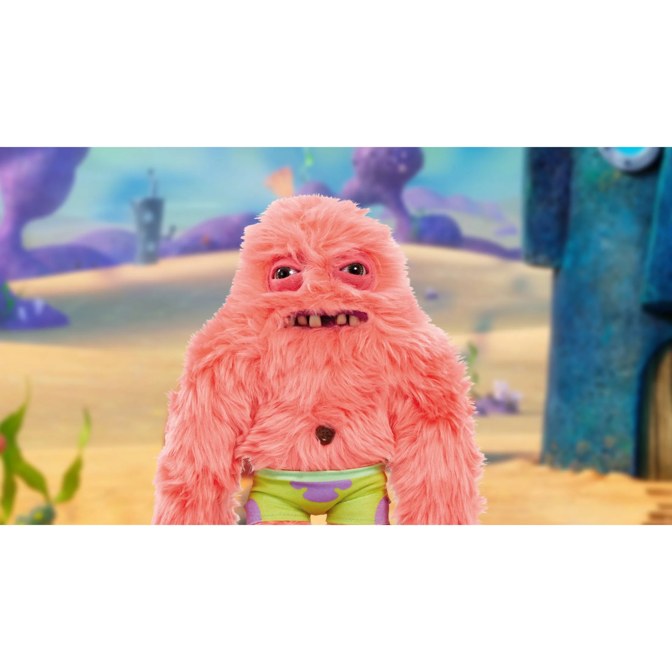 Zuru Fuggler Patrick Star Plush Toy, 9 Inch Soft Cotton Polyester Stuffed Animal, Unique SpongeBob SquarePants Character, 15701B - Image 5