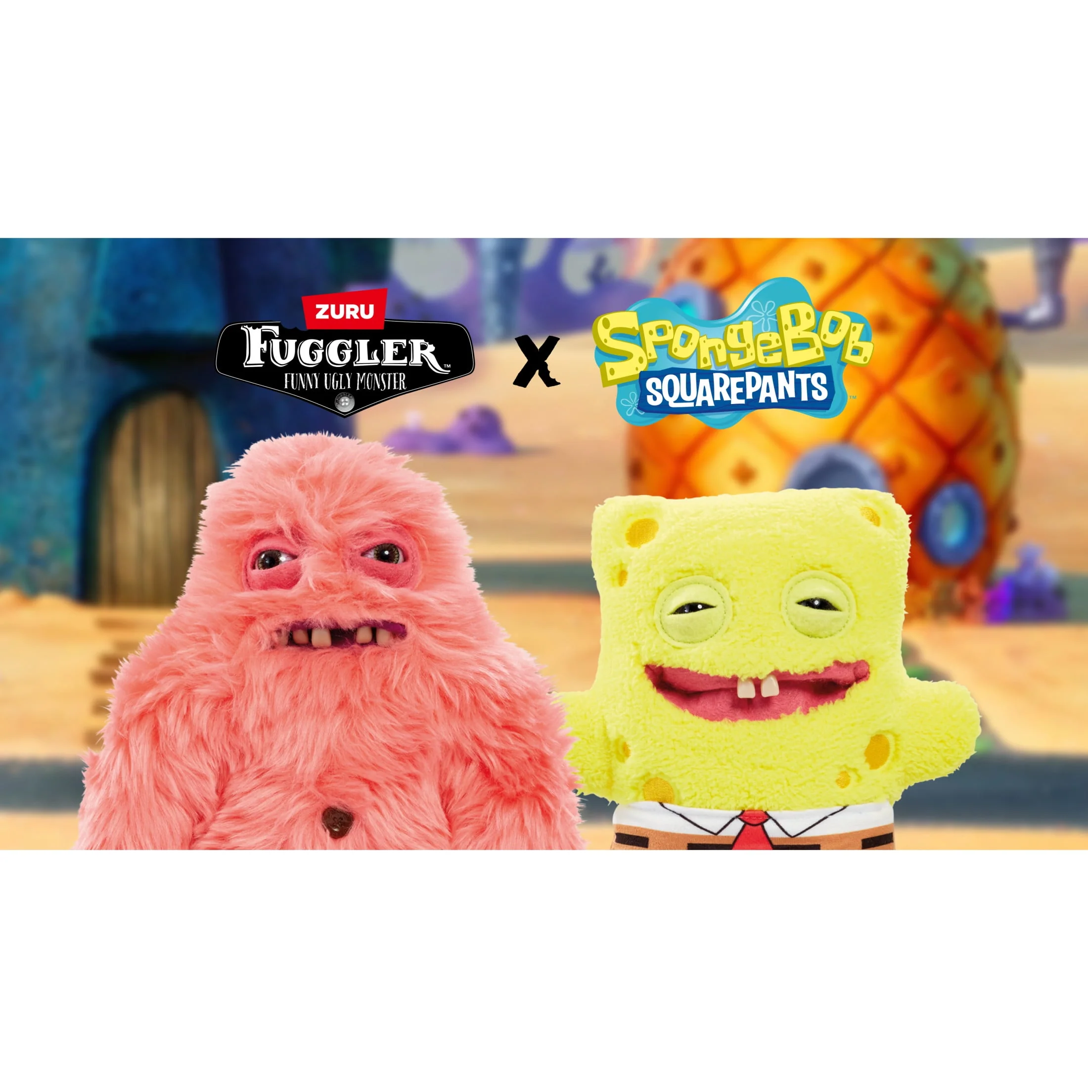 Zuru Fuggler Patrick Star Plush Toy, 9 Inch Soft Cotton Polyester Stuffed Animal, Unique SpongeBob SquarePants Character, 15701B - Image 7